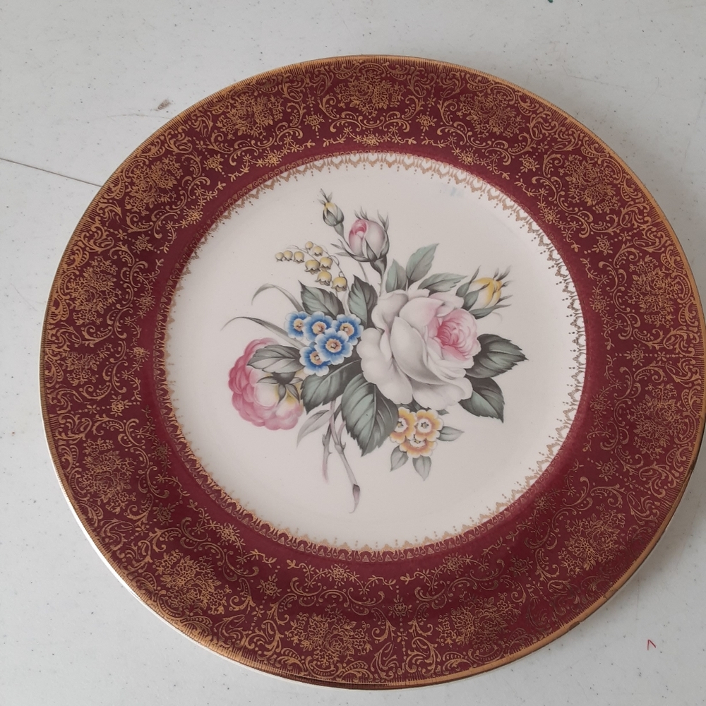 Salem china co 1940s gold plate